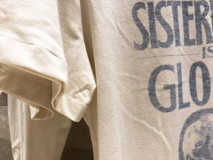 Sisterhood global printing Женская футболка из хлопка и льна Повседневная Удобная футболка женская рубашка высокого качества футболка