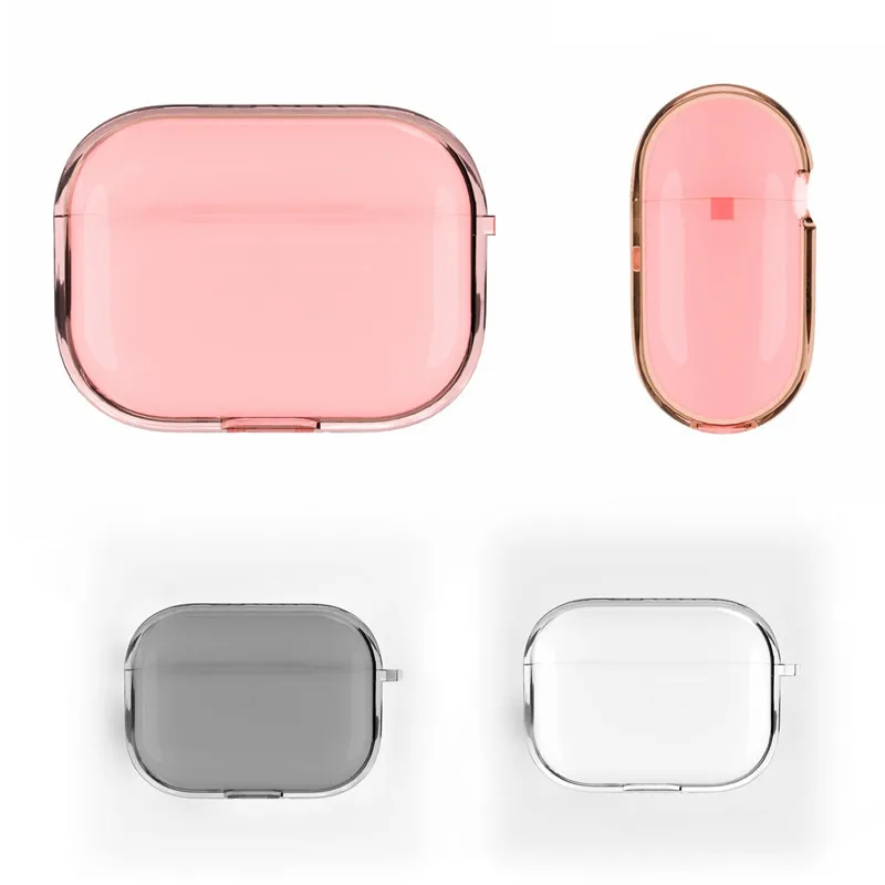 Для Apple Airpods Pro Чехол ударопрочный прозрачный Кристальный TPU прозрачный защитный чехол Bluetooth гарнитура протектор для AirPods 3