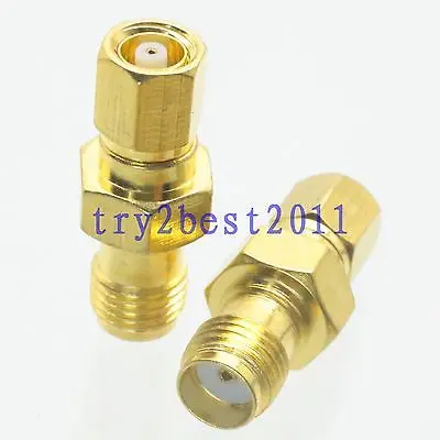 DHL/EMS 50 комплектов 1pce разъем адаптера SMA jack pin to SMC jack pin RF коаксиальный Прямой-C1