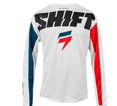 Белый Майка для мотокросса, для бездорожья, MTB, motocicleta cuesta abajo de secado rasido MX Mtb camisa hombre Cruz max Jersey - Цвет: Белый
