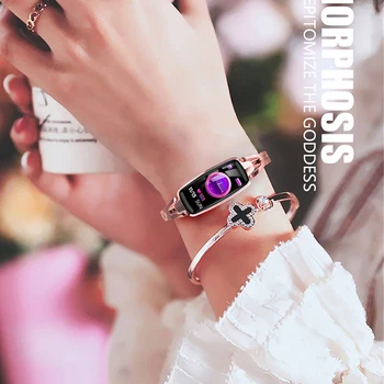 

2019 Smart Bracelet Women's SmartBracelet Heart Rate Detection Sleep Monitoring Physiological Cycle Reminds Sport Bracelet