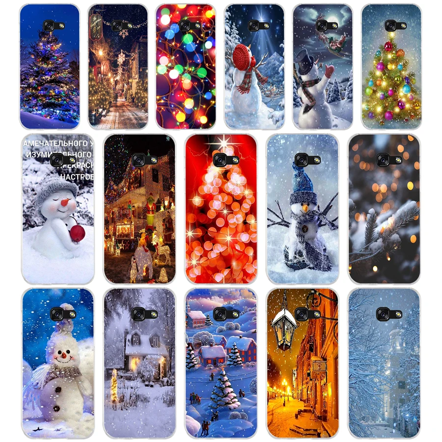 39Sd Christmas Lights Custodia Morbida In Silicone Tpu Cover Per Samsung A3 2016 A5 2017 A6 Plus A7 A8 A9 Star Lite S 6 7 8 9
