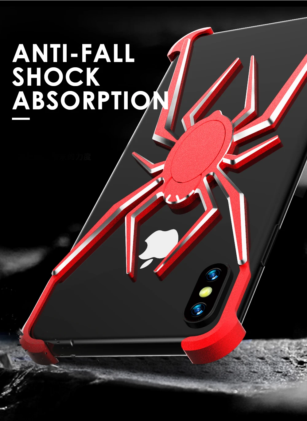 Противоударный защитный чехол для телефона с изображением паука для iphone 11 pro max, силиконовый гибридный жесткий чехол из поликарбоната