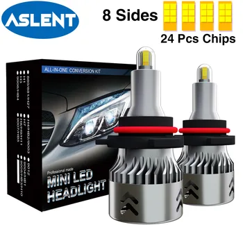 

3D LED Headlight H3 H7 360 Degree H11 HB3 9005 HB4 9006 LED Auto Lamp Car Head Light Bulbs 12V White 6500K luces led para auto