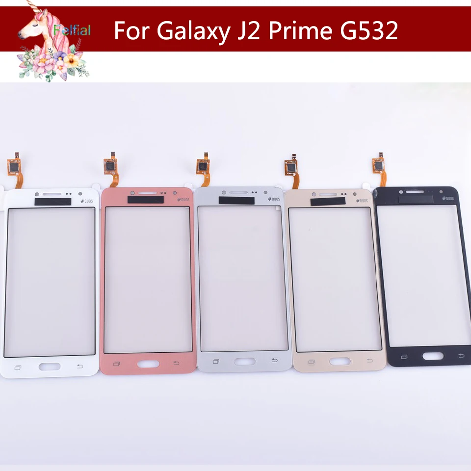 50 шт./лот для samsung Galaxy j2 Prime SM-G532F G532 G532G G532M сенсорный экран сенсор дисплей дигитайзер замена стекла+ логотип