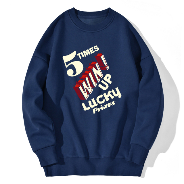 Times Win Up Lucky Sweatshirt For Mens Streetwear Fashion Hoody Hipster Outwear Pullovers Autumn Hip Hop Moletom Masculino