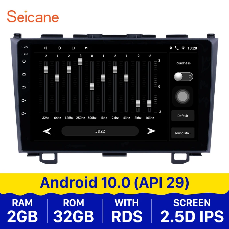 

Seicane Android 10.0 9" 2 Din Car Radio GPS For 2006 2007 2008 2009 2010 2011 Honda CRV support Bluetooth Car Multimedia player