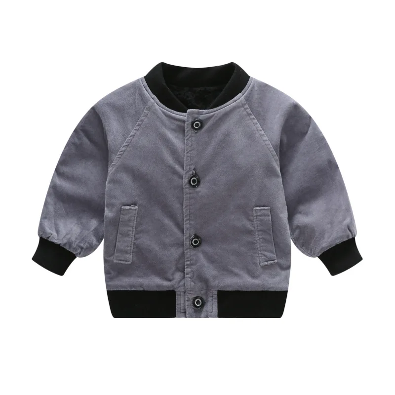 Chumhey 1-3T Winter baby double velvet/thickened Corduroy jacket bebe coat outerwear outfit Warm Coats
