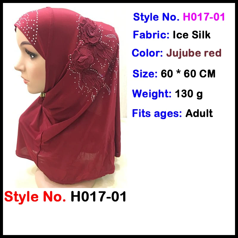 clothing woman hijab Мусульманский женский хиджаб Джерси Амира мгновенные шапки Малайзийский головной платок капот crinkle khimar головной шарф шапка Исламская одежда Новинка - Цвет: clothing woman hijab