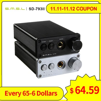 

SMSL SD-793II amplifier audio PCM1793 dac audio hifi mini power amplifier volume control headphone amp