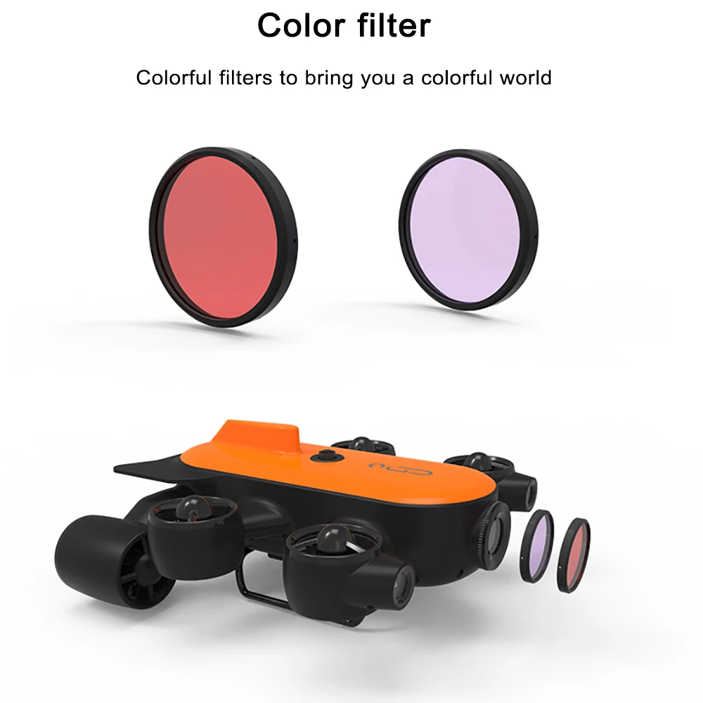 Подводный беспилотный робот Geneinno Titan Inteligence Undersea Detection широкоугольный FOV 360 ° спасательный 160 ° Движение 4K камера T1 RC
