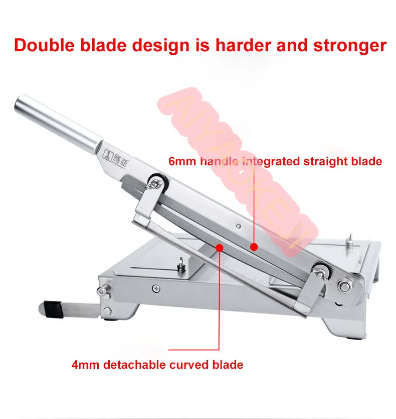 13 . 5-inch Double Edge Cutting Cutter Commercial Household Bone Cutter Machine meat mincer Household Cut beef and mutton rolls