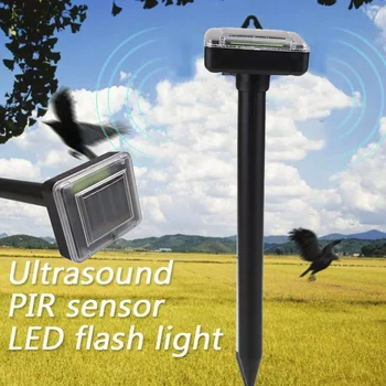 

Insect Repellant Ultrasonic Electronic Mice Repeller Garden Solar Energy Mouse New Tech Eco Friendly Power Sonic Mole Pests