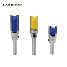 Best Price LAMEZIA 6.35mm Handle Profile Trimmer Woodworking Tool Router Bits For Wood Cutter Flat End Mills With Bearings Best Price LAMEZIA 6.35mm Handle Profile Trimmer Woodworking Tool Router Bits For Wood Cutter Flat End Mills With Bearings