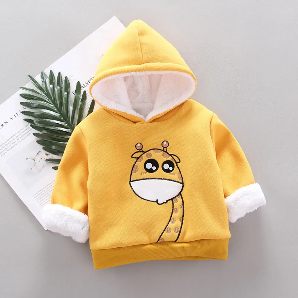 Детские толстовки с капюшоном с рисунками из мультфильмов теплая одежда для маленького мальчика; модная толстовка, худи с изображением персонажей мультфильма, унисекс, для детей, детская зимняя одежда с капюшоном