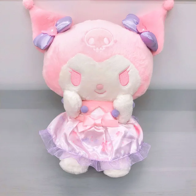 30CM Japanese Romantic Flower Season Kuroml Plush Doll Cute Girl Pink Princess Dress Ragdoll Little Devil Doll Anime Plush Toy