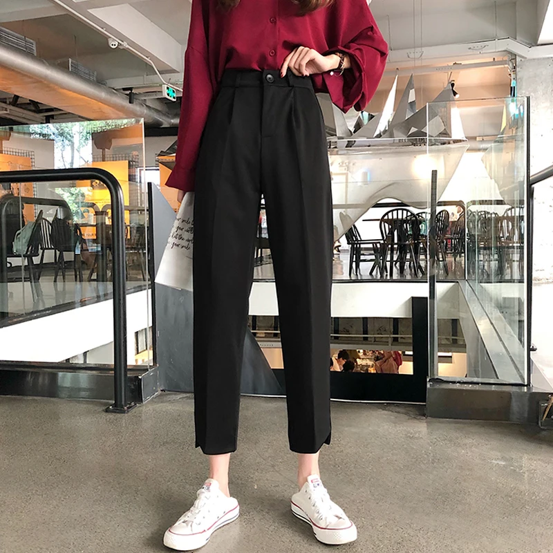 Anna Rachele Synthetic Trouser in Black Womens Clothing Trousers Slacks and Chinos Harem pants 