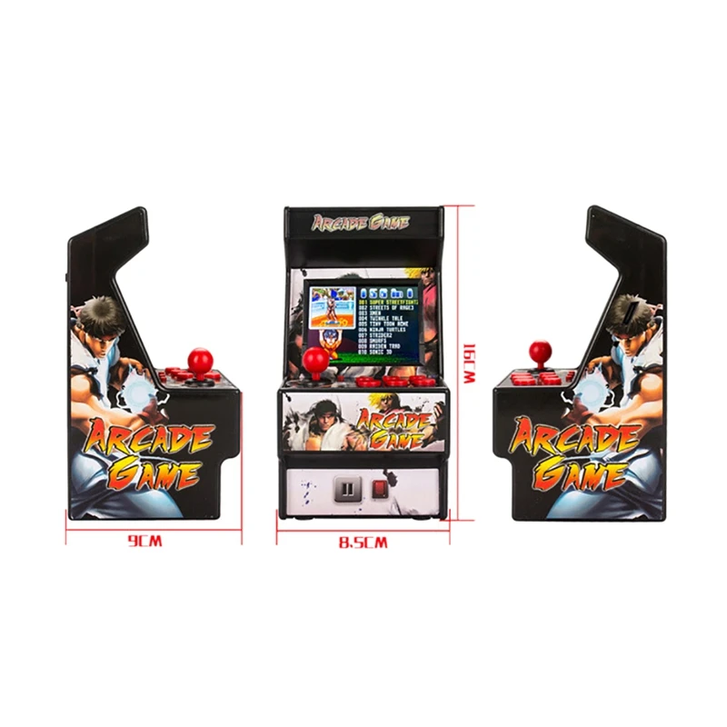 Mini Arcade Handheld Game Console Classic Retro Game Console 16-Bit Console New Street Childhood Memory Overlord Family Arcade