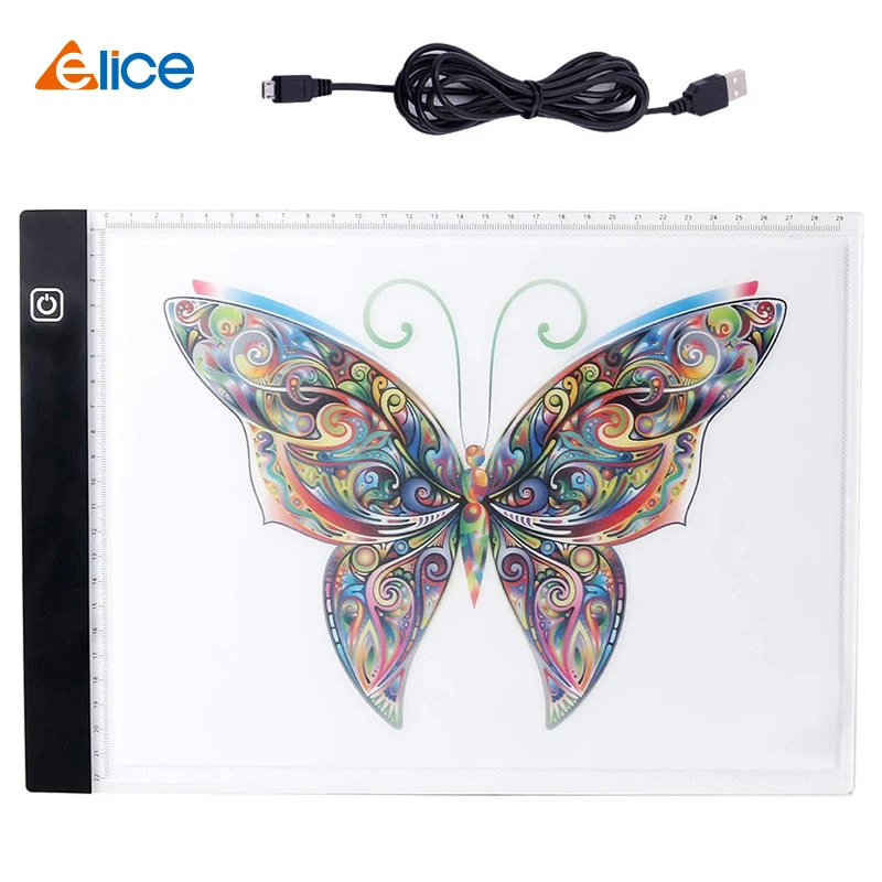 

Elice A4 LED Drawing Tablet USB LED Light Box Copy Board Digital Graphics Pad Electronic Art Graphic Painting Writing Wacom