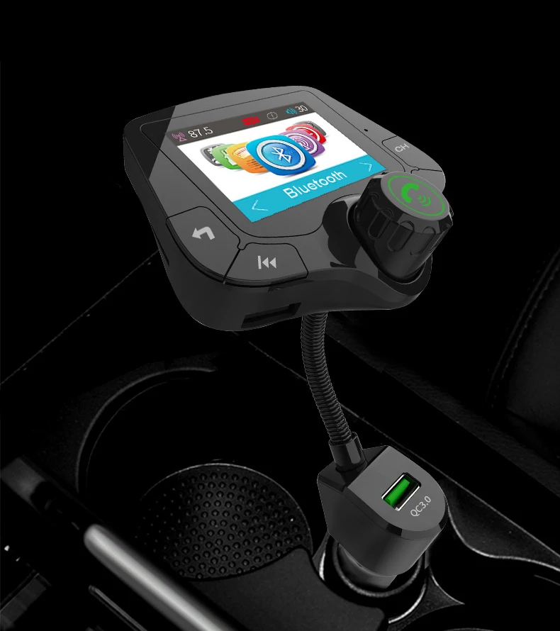 Автомобильный MP3-плеер Bluetooth hands-free, автомобильный мультимедийный плеер с ЖК-дисплеем, быстрая зарядка автомобиля, ответ в один клик, голосовая навигация G45