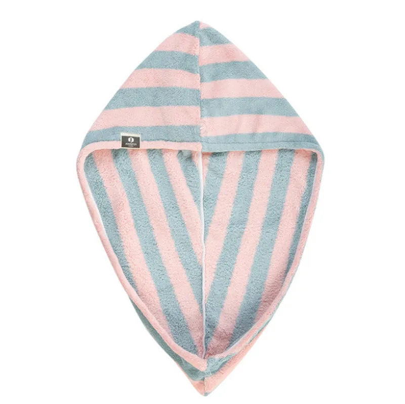 

2pcs Hair Towel Wrap Turban Microfiber Fast Drying Shower Towel, Anti Frizz Magic Dryer, Dry Hair Hat, Wrapped Bath Cap without