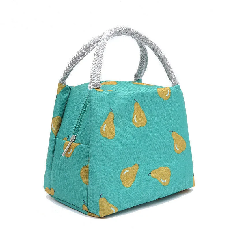 Зеленый Изолированная термальная сумка для ланча, походная сумка для пикника, сумка для хранения - Цвет: Зеленый