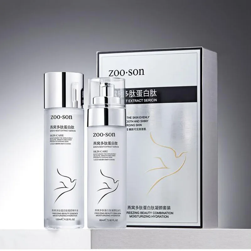 

Skin Care Bird's Nest Peptide Protein Peptide Essence Brightens Complexion Moisturizing Essence Lotion Refreshing Skin Care Set