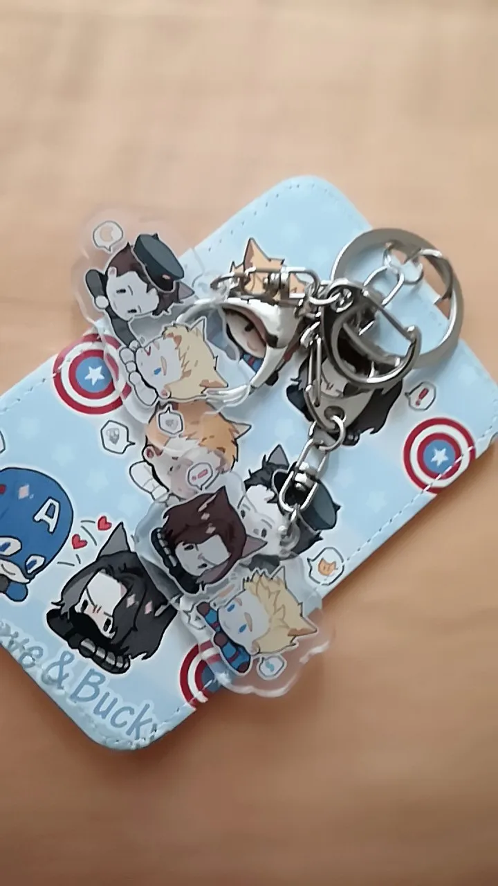 Marvel Мстители Зимний Солдат buckycaptain Америка Steve акриловый брелок для ключей Gifit Limited N