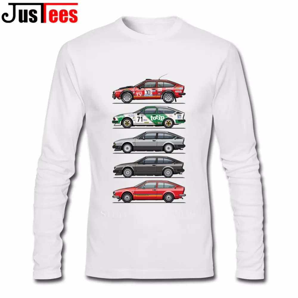 Stack of Alfa Romeo Alfetta футболка GT и GTV мужские хипстерские рубашки с вырезом лодочкой