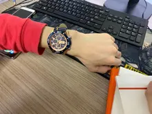 NAVIFORCE-reloj deportivo de lujo para hombre, cronógrafo de pulsera de cuero genuino militar, azul de marca, a la moda，hombre，relojes para hombre，relojes，rrelojes de cuarzo para hombre，relojes analógicos para hombre