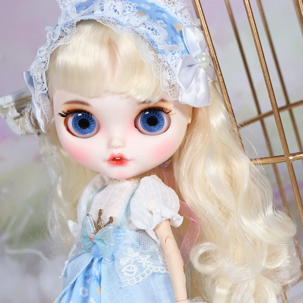 ICY Blyth кукла с нарядами Smilling ртом резные губы матовое лицо сустава тела 1/6 bjd, licca, pullip