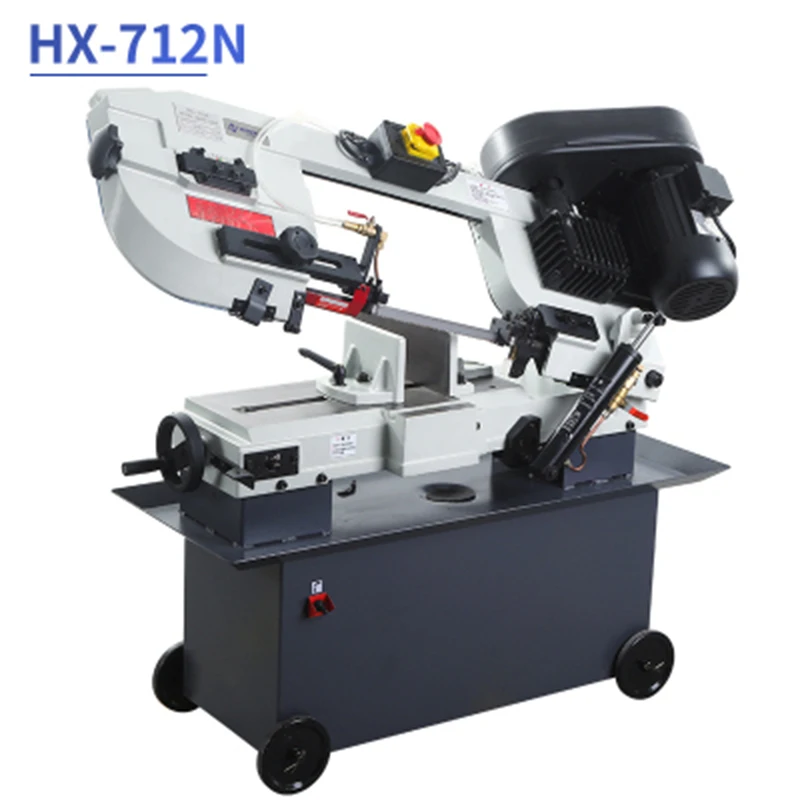 HX-712N Band saw machine steel cutting machine household angle bevel cutting heavy-duty high-power profile metal square tube 5m double or triple wide angle band 2 5m1180jb to 3 5m1850jb high speed polyurethane transmission belt triangular drive belt