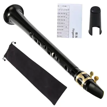 

Mini Portable Saxophone 11 Holes C Key Pocket Sax Woodwind Instrument with Bag 27RD