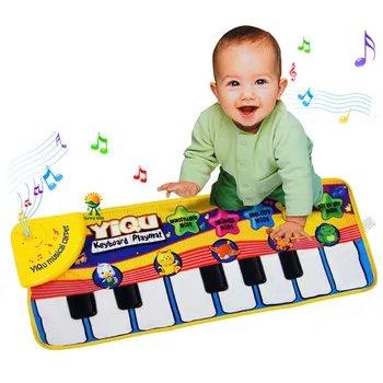 

Funny Piano Keyboard Play Mat Musical Dancing Touch Mats Kids Early Education Playmat Toys for Toddler Infants Gifts