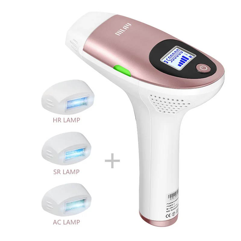 3 IN 1 Pink Mlay IPL эпилятор для удаления волос лазерная машина для постоянного удаления волос для лица 3в1 электрический эпилятор лазер 500000 вспышек - Цвет: 3 IN 1 Pink