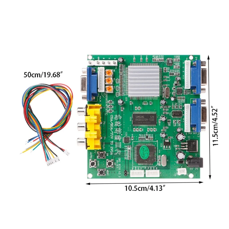 Аркадная игра RGB/CGA/EGA/YUV К двойной VGA HD видео конвертер плата адаптера