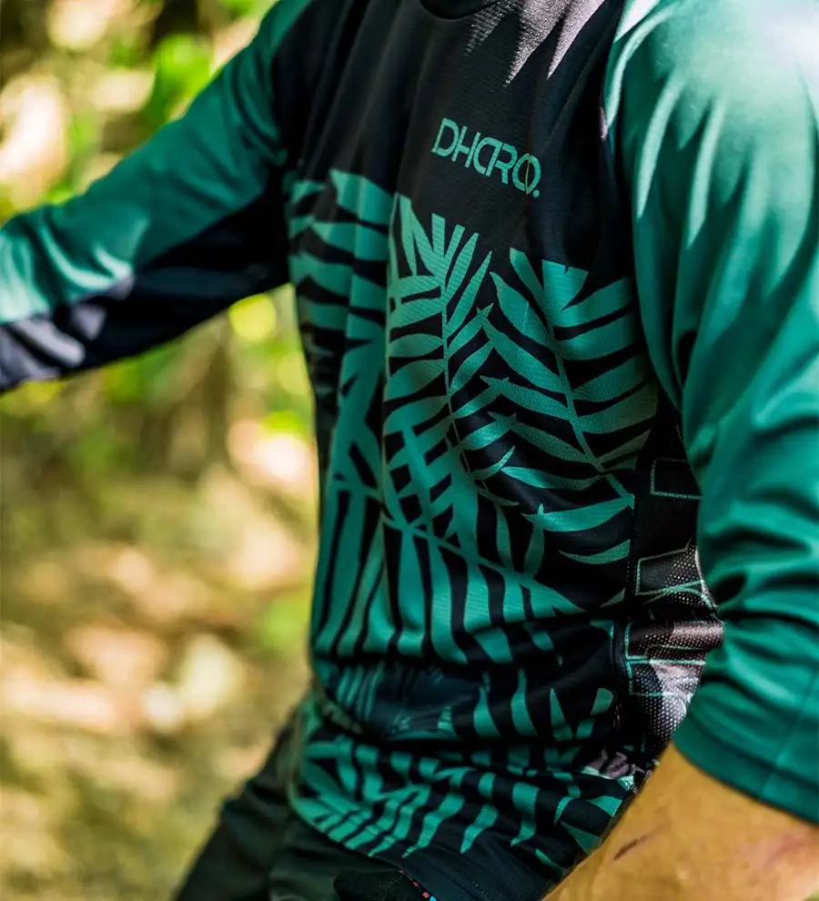 Зеленая футболка для мотокросса, для спуска на гору, camiseta ropa mtb, с рукавом 3/4, для езды на горном велосипеде, dh, рубашка mx, одежда для мотоцикла