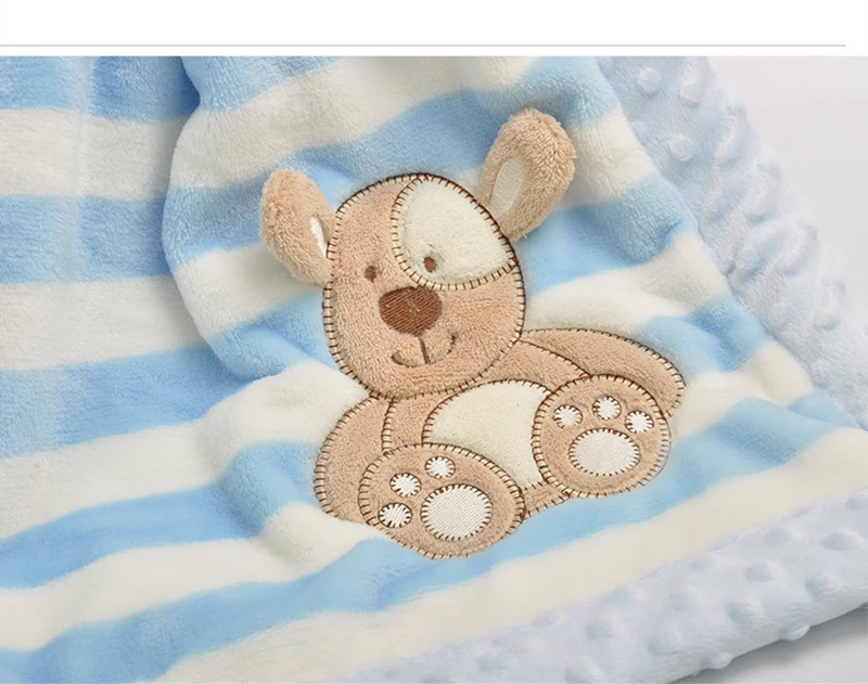 High Quality Baby Blanket Infant Bebe Thicken Flannel Swaddle Envelope Stroller Cartoon Blanket Newborn Baby Bedding Blankets