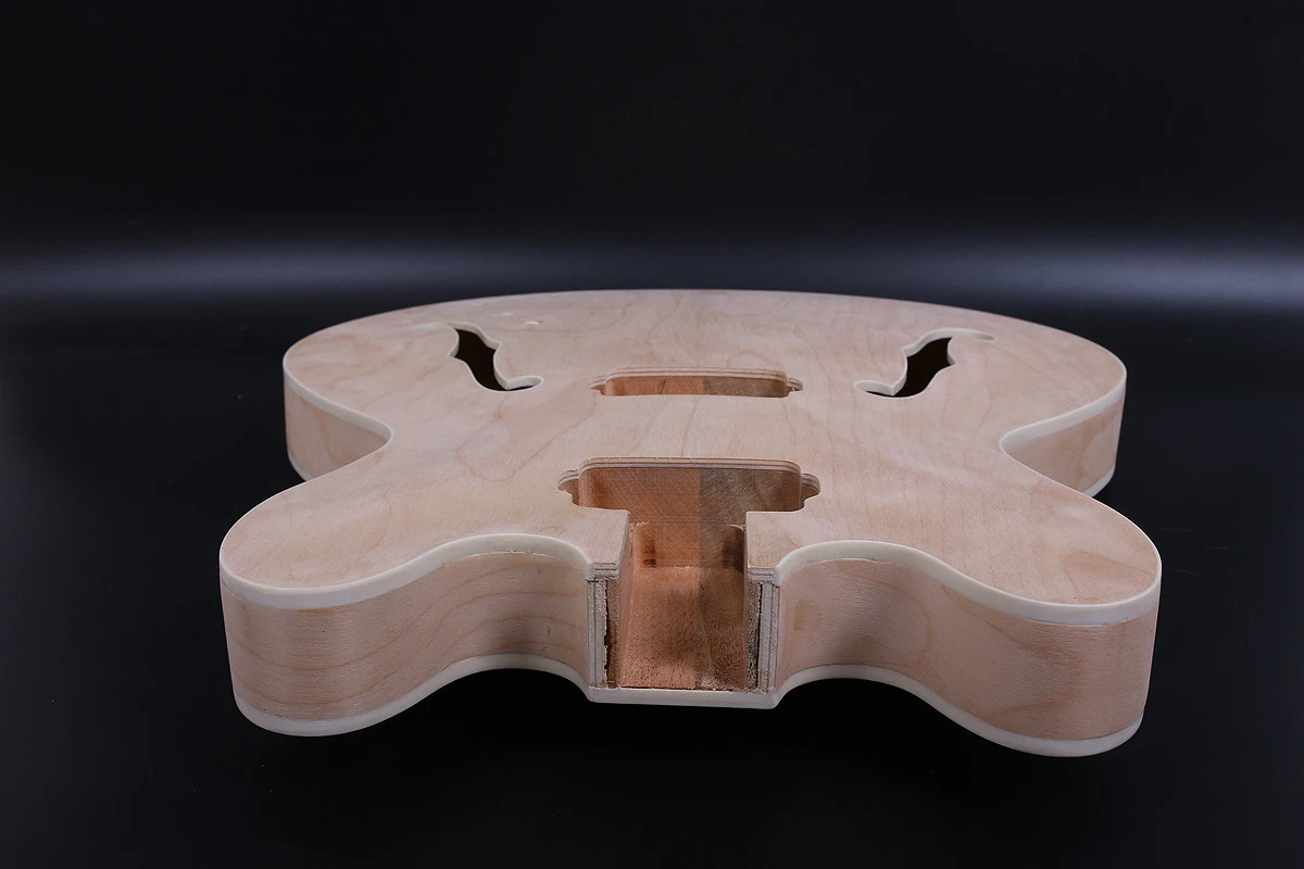 Электрогитарный корпус полуполые многослойные из цельного дерева ручной