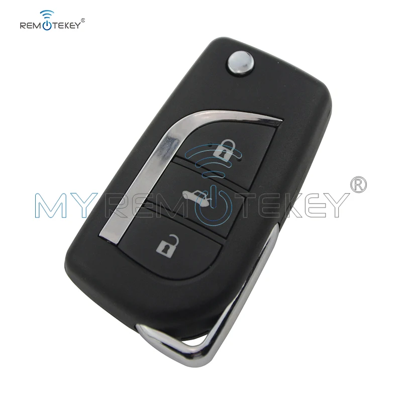 Remtekey 89070-05030 для Toyota AVENSIS PRIUS RAV VERSO флип дистанционный ключ 3 кнопки H чип 314,4 МГц TOY48 автомобильный пульт дистанционного управления флип Автомобильный ключ