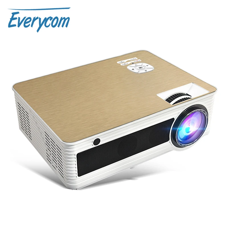 Everycom M5 светодиодный Full HD проектор 4000 люмен поддержка 1080P видео домашний кинотеатр