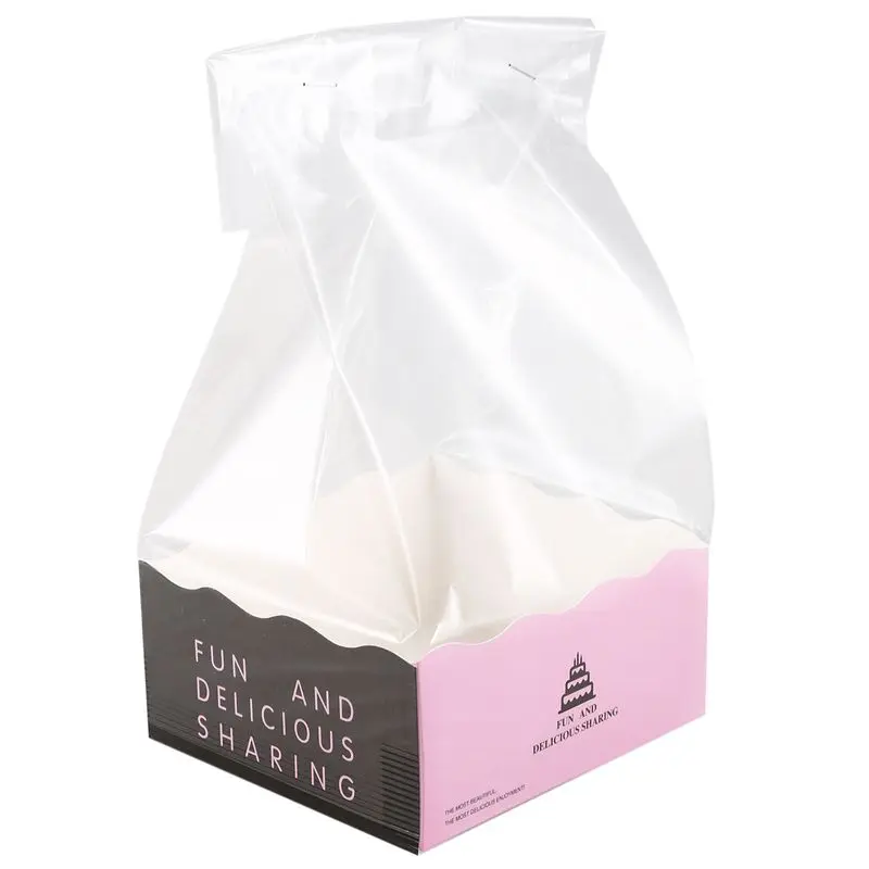 JEYL 10 Sets Cookie Candy Bread Plastic Paper Packing Bags Boxes Clear Party Gift Chocolate Wedding Self Stand Bag | Дом и сад