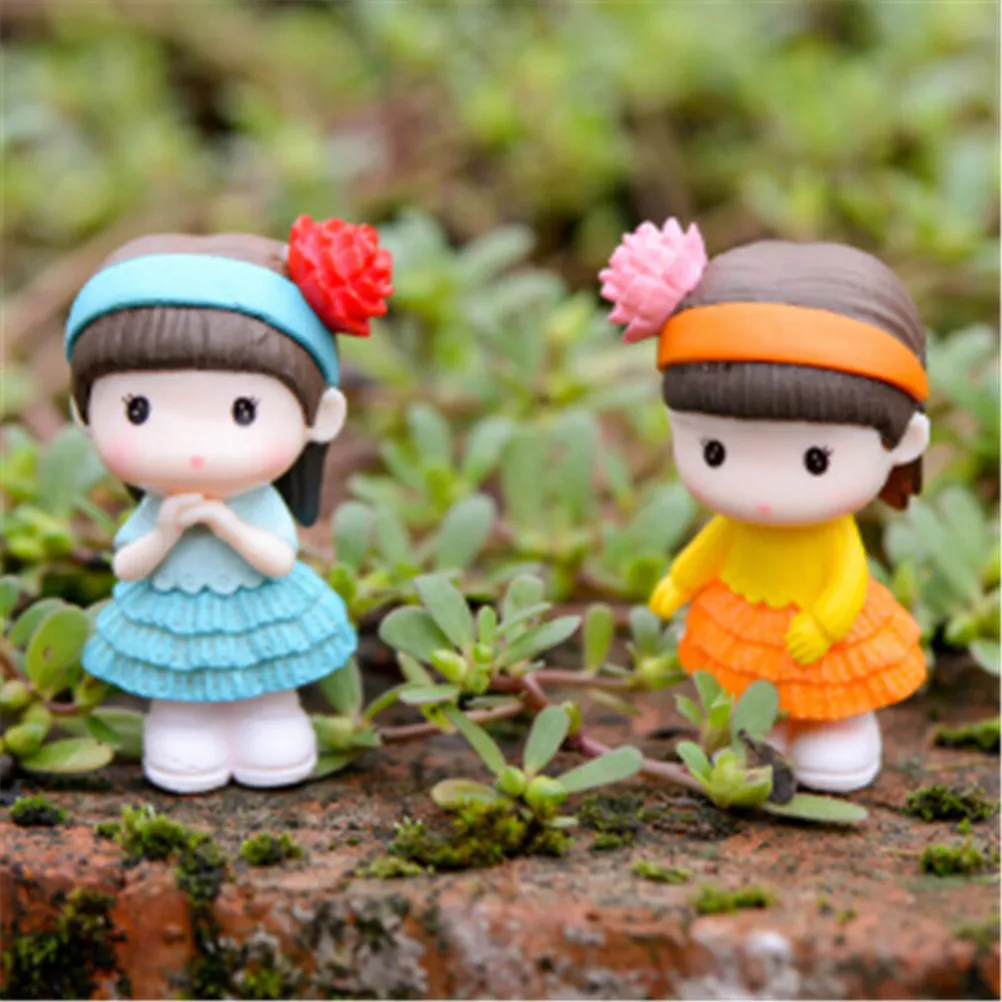 2pcs Artificial Pool Tower Miniature House Fairy Garden Home Decoration Mini Craft Micro Landscaping Decor