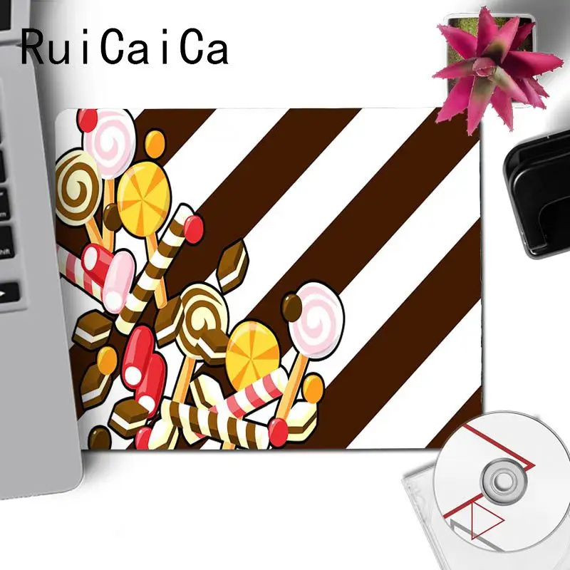 RuiCaiCa дизайн милый с изображением шоколада wonka заказной Ноутбук игровой Размер коврика для компьютерной мыши для 18x22 см 25x29 см маленький коврик для мыши - Цвет: No Lock Edge18x22cm