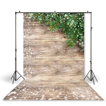 

HuaYi glitter white dots photography green plants wooden wall background backdrops for studio photoshoot photography XT-7689