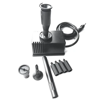 

Outdoor Fountain Pump with Led Lights Submersible Solar Watering Pump for Fountains Aquarium Patio Pond Garden Spout-Eu Plug