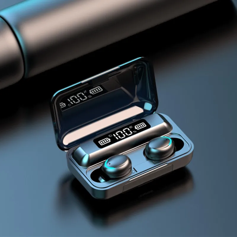 Oringinal F9 5 Bluetooth 0 наушники TWS сенсорная гарнитура с отпечатком пальца Hi Fi стерео