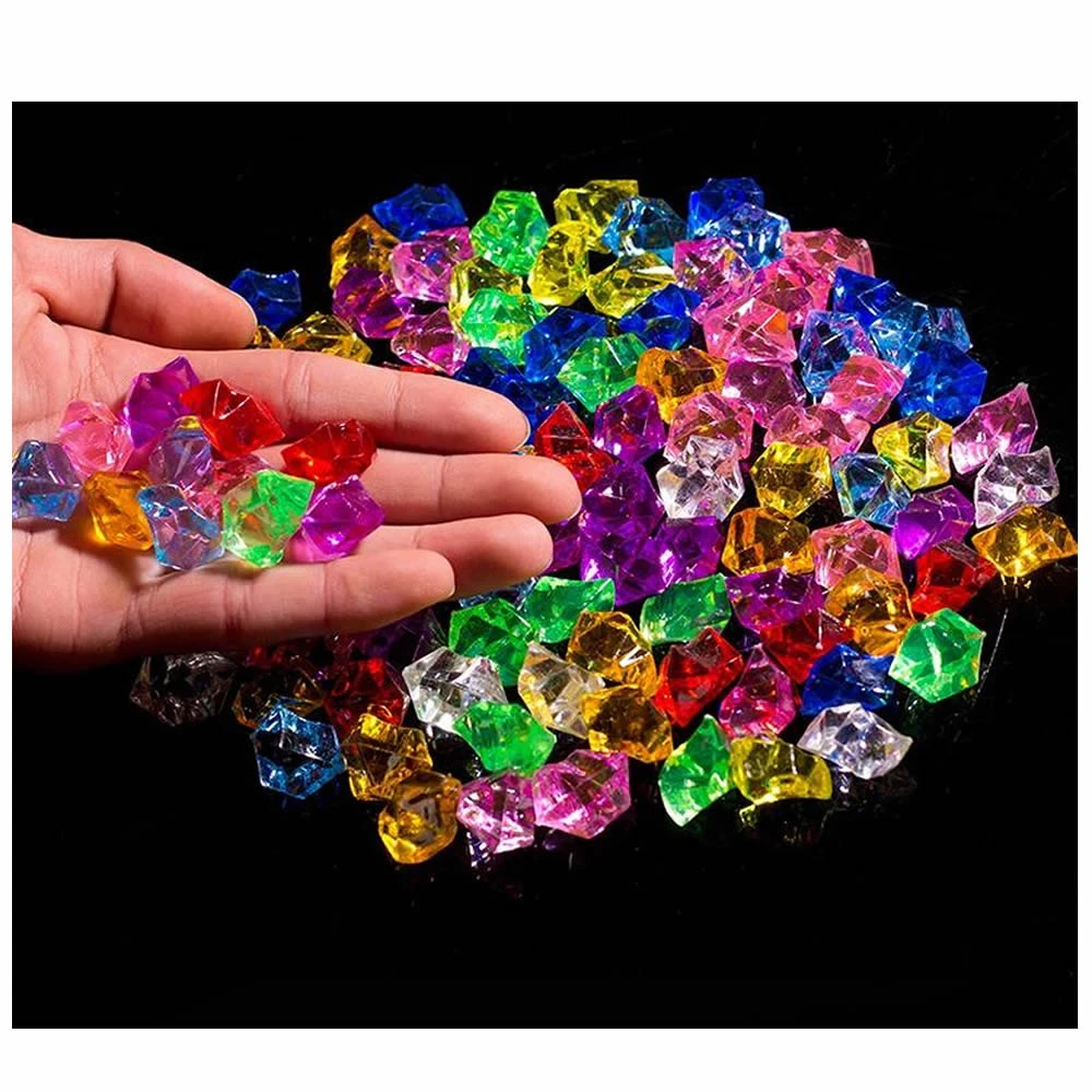 250 Pieces Acrylic Crystals Plastic Gems For Vase Fillers Table Scatters Arts Crafts Ice Grains Colorful Small Stones Figurines Miniatures Aliexpress