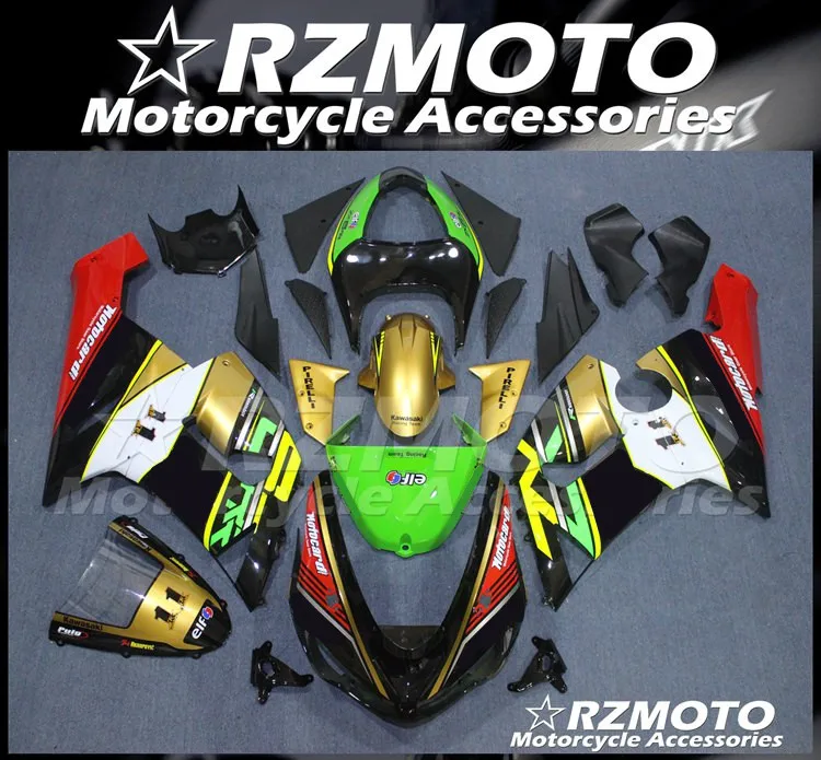 Новый ABS весь мотоцикл обтекатели комплект подходит для Kawasaki Ninja ZX-6R ZX6R 636 2005 2006 05 06