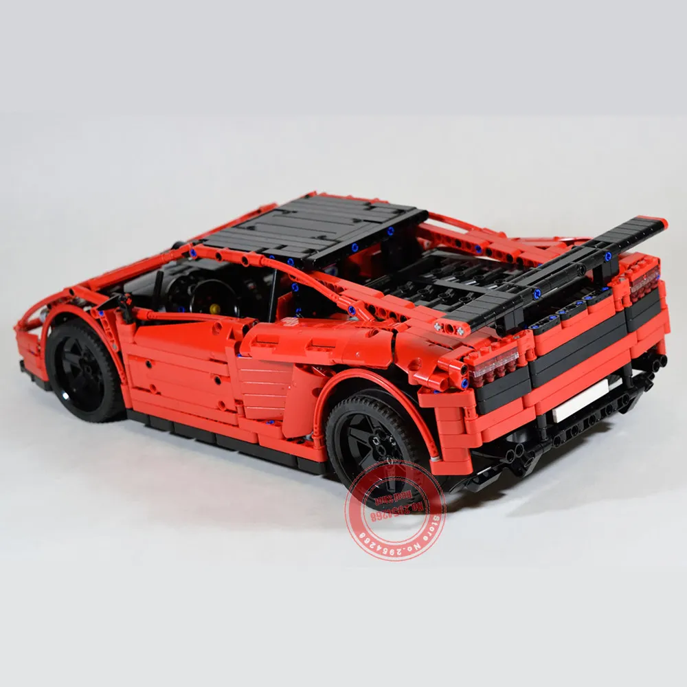 RC двигатель мощность функция MOC-3918 Lamborghinies супер автомобиль Gallardo строительный комплект блок Кирпичи Diy игрушка подарок